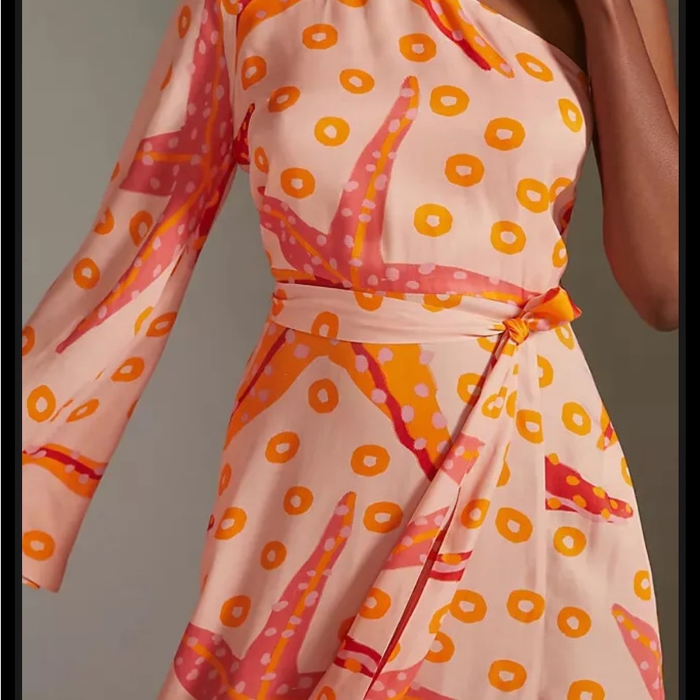 Anthropologie 🥳🥳HOST PICK 🥳🥳 Farm Rio -One Shoulder Star Fish Sz XL- NWT